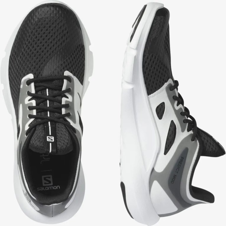 Black / White Salomon Predict Mod Women's Running Shoes | IE AZ1295